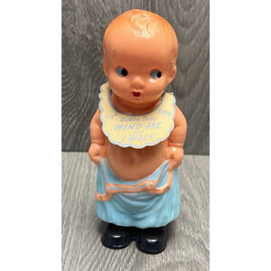 Vintage Irwin Plastic Suzie Walking Baby Wind Me and I Walk Side Eye 7 inch READ